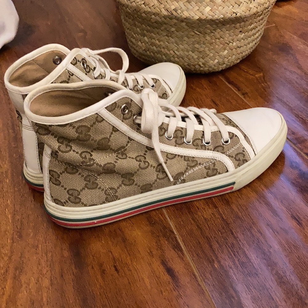 GUCCI CANVAS HIGH TOPS